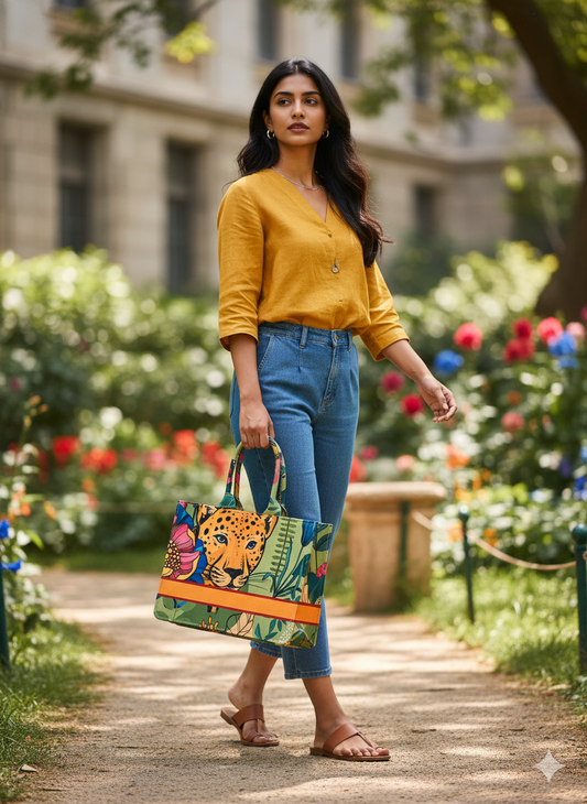The Jungle Leopard Tote Bag