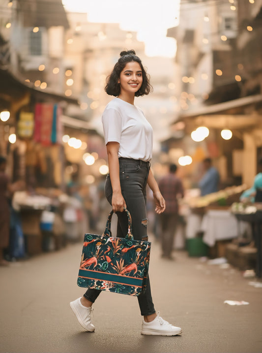 The Flamingo Oasis Tote Bag
