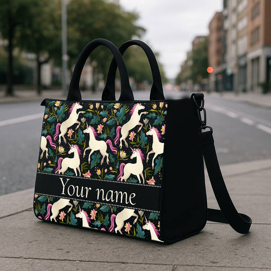 Unicorn Bloom Hobo Tote Bag