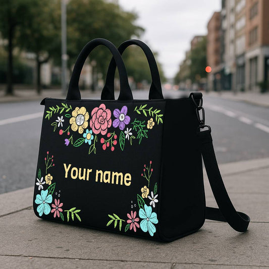 The Flower Frame Hobo Tote Bag