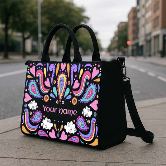 Paisley Pixie Hobo Tote Bag