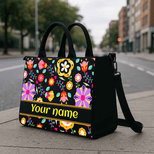 The "Kaleidoscope Bloom" Hobo Tote Bag