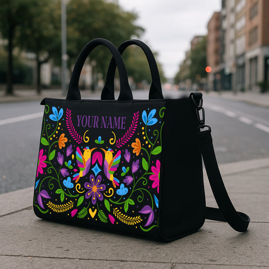 Boho Birds Hobo Tote Bag