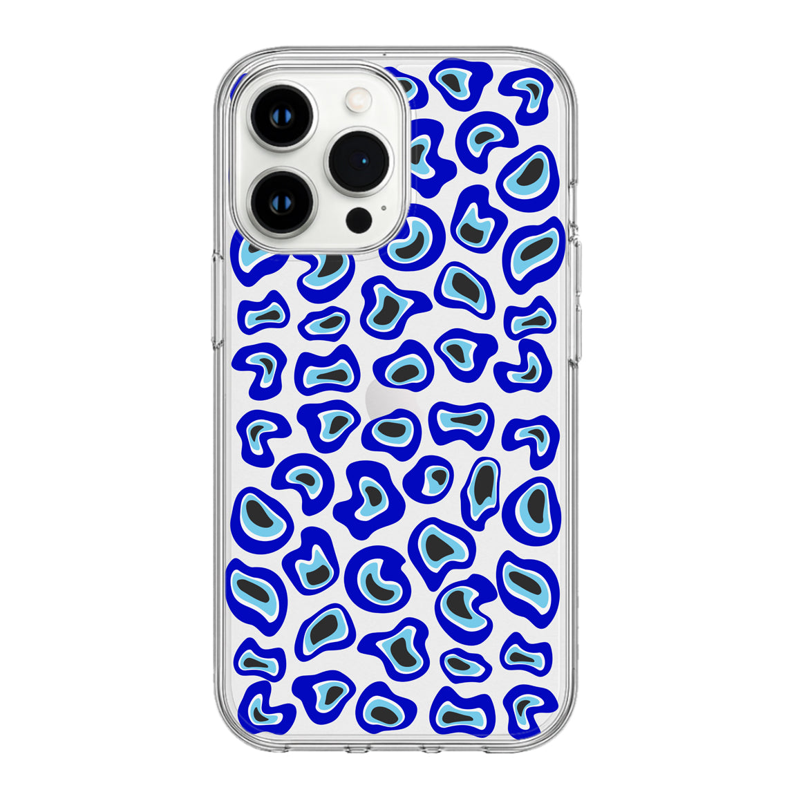 Abstract Blue Evil Eye-Inspired Phone Case