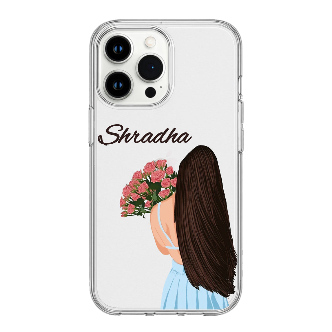 Elegant Personalized Phone Case – “Name” Edition with Floral Charm