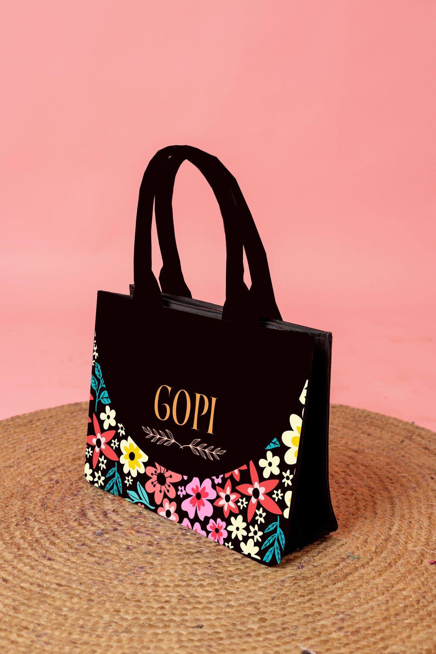 Customized embossed Flora Tote bag