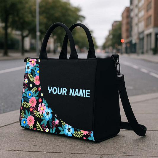 Blossom Curve Hobo Tote Bag