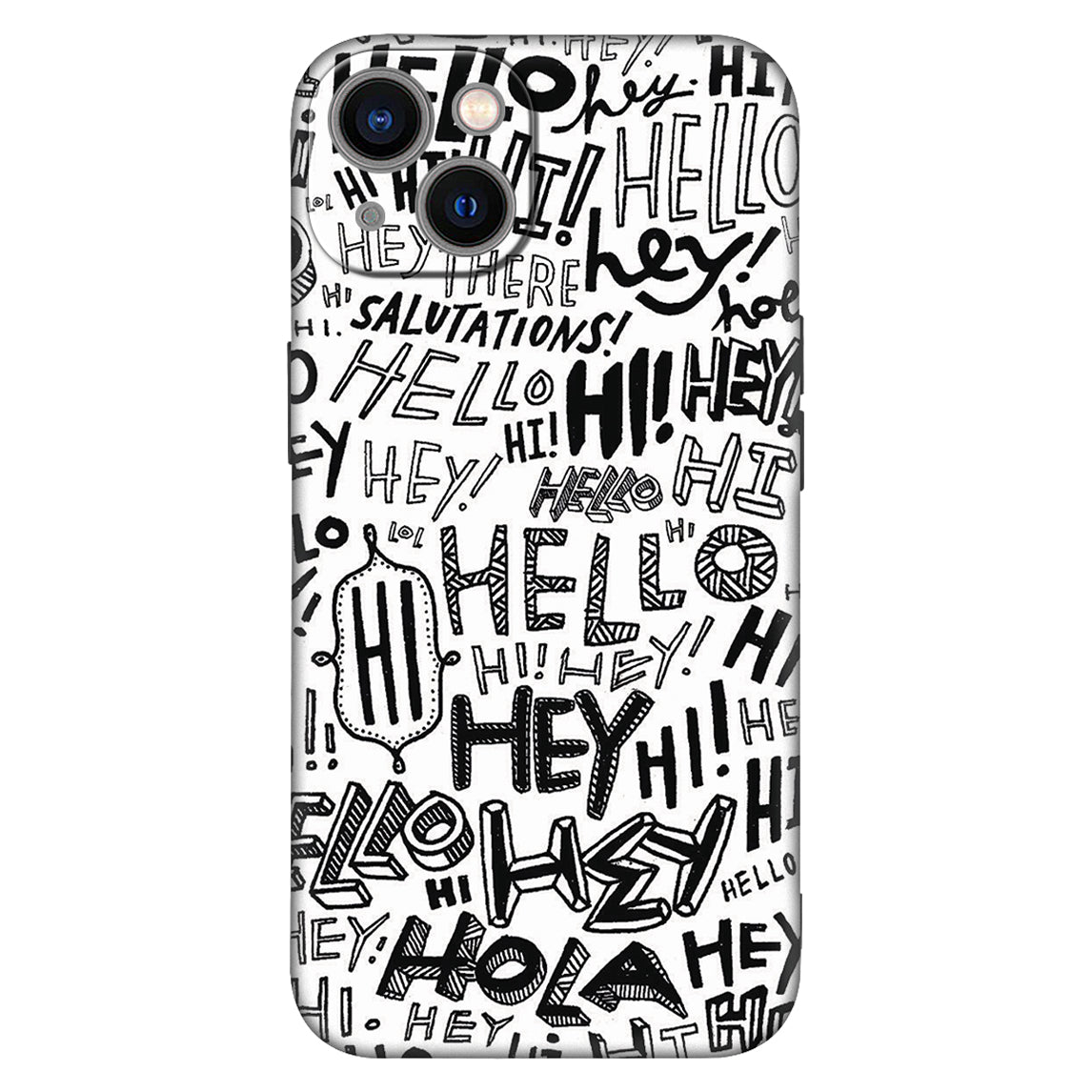 Hello Doodle Phone Case – Playful Greeting Edition