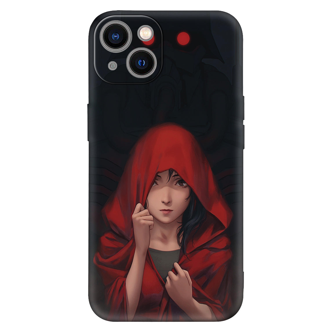 Crimson Sentinel Anime Art Phone Case