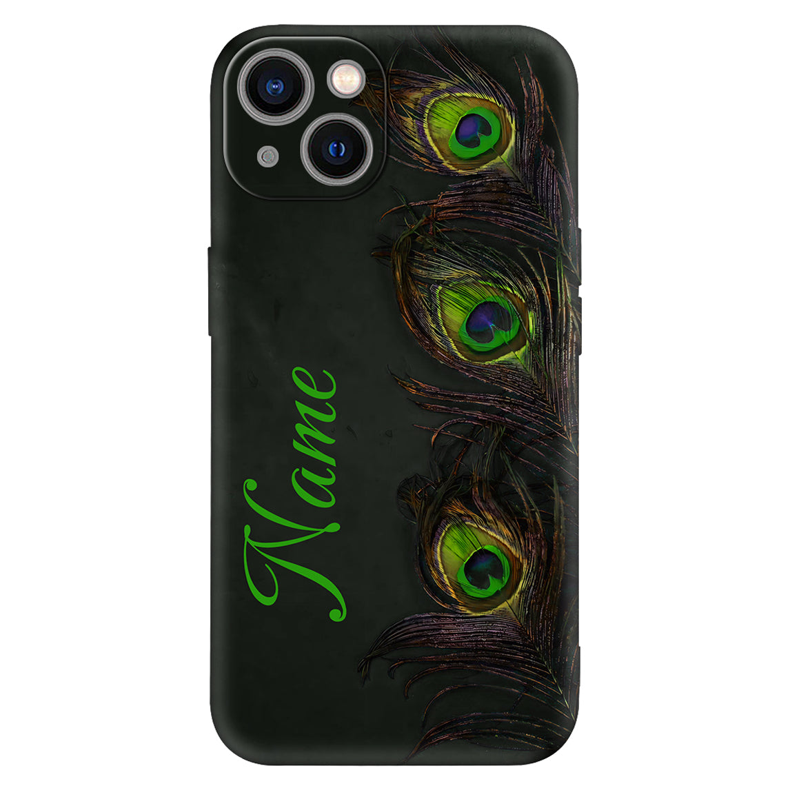 Personalized Peacock Feather Phone Case