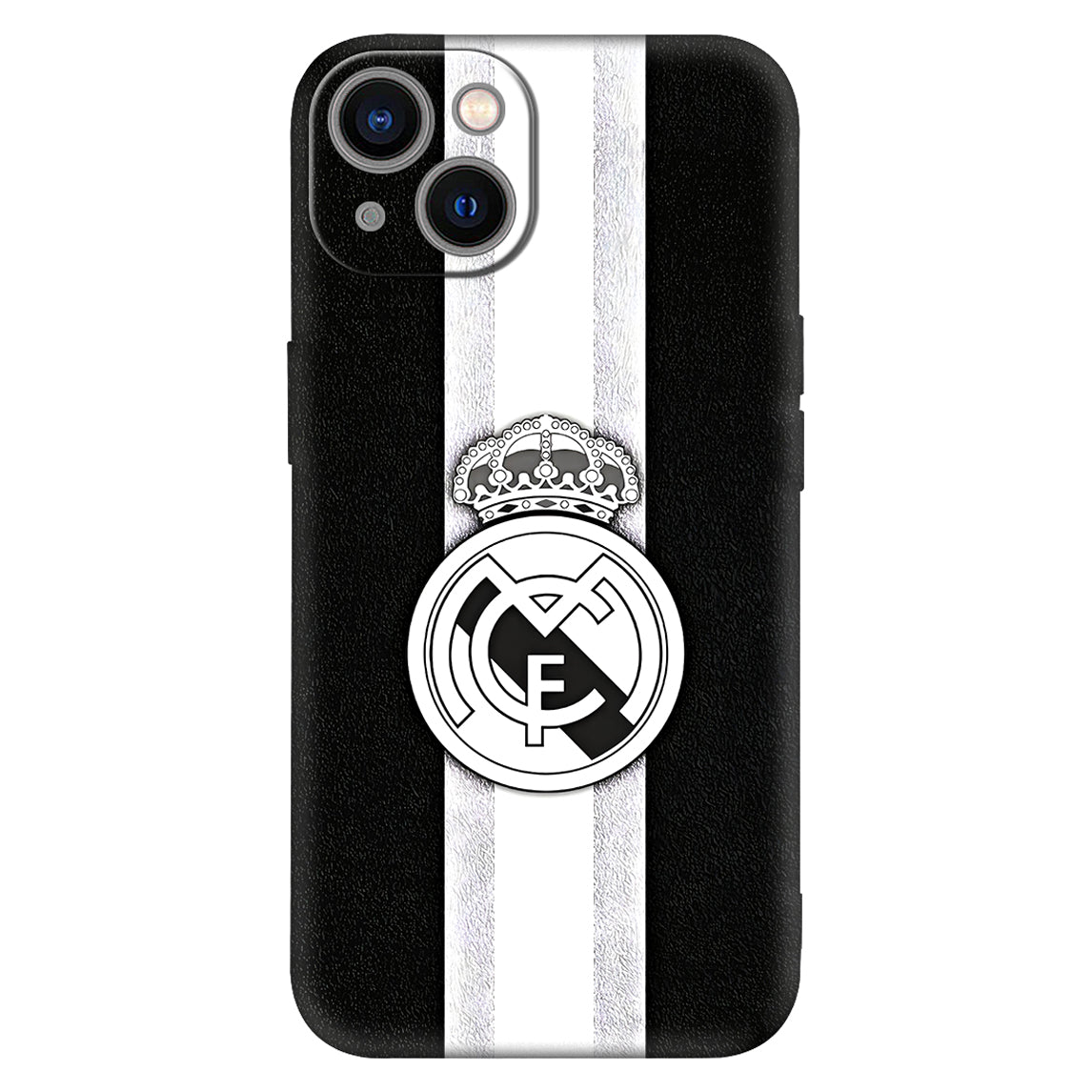 Royal Whites: Real Madrid Monochrome Emblem Case