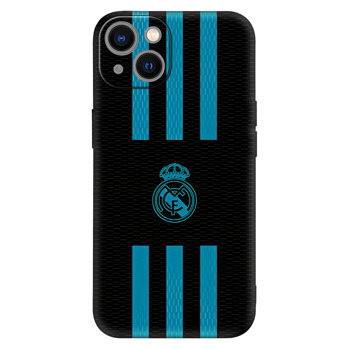Madrid Pulse: Neo-Blue Stripes Real Madrid Case