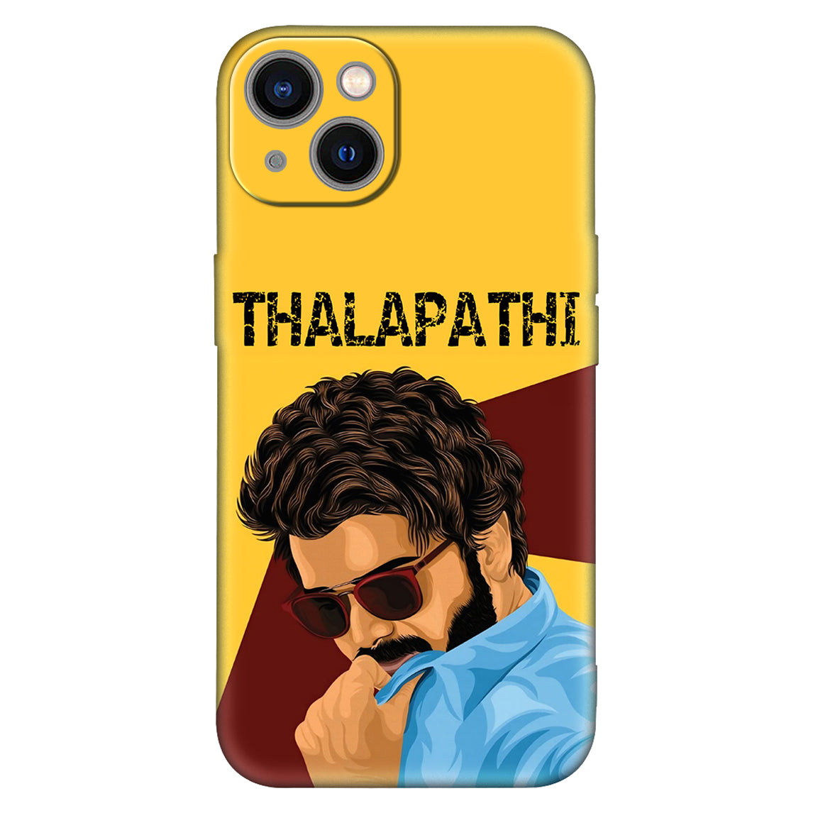 Thalapathy Vijay Style Mobile Cover (Yellow Theme)