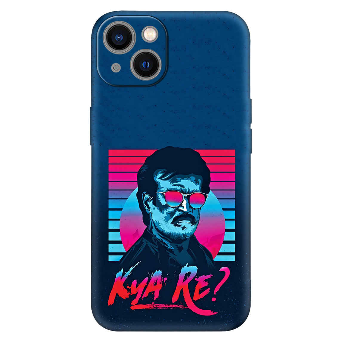 Retro Rajinikanth Neon Style Mobile Cover