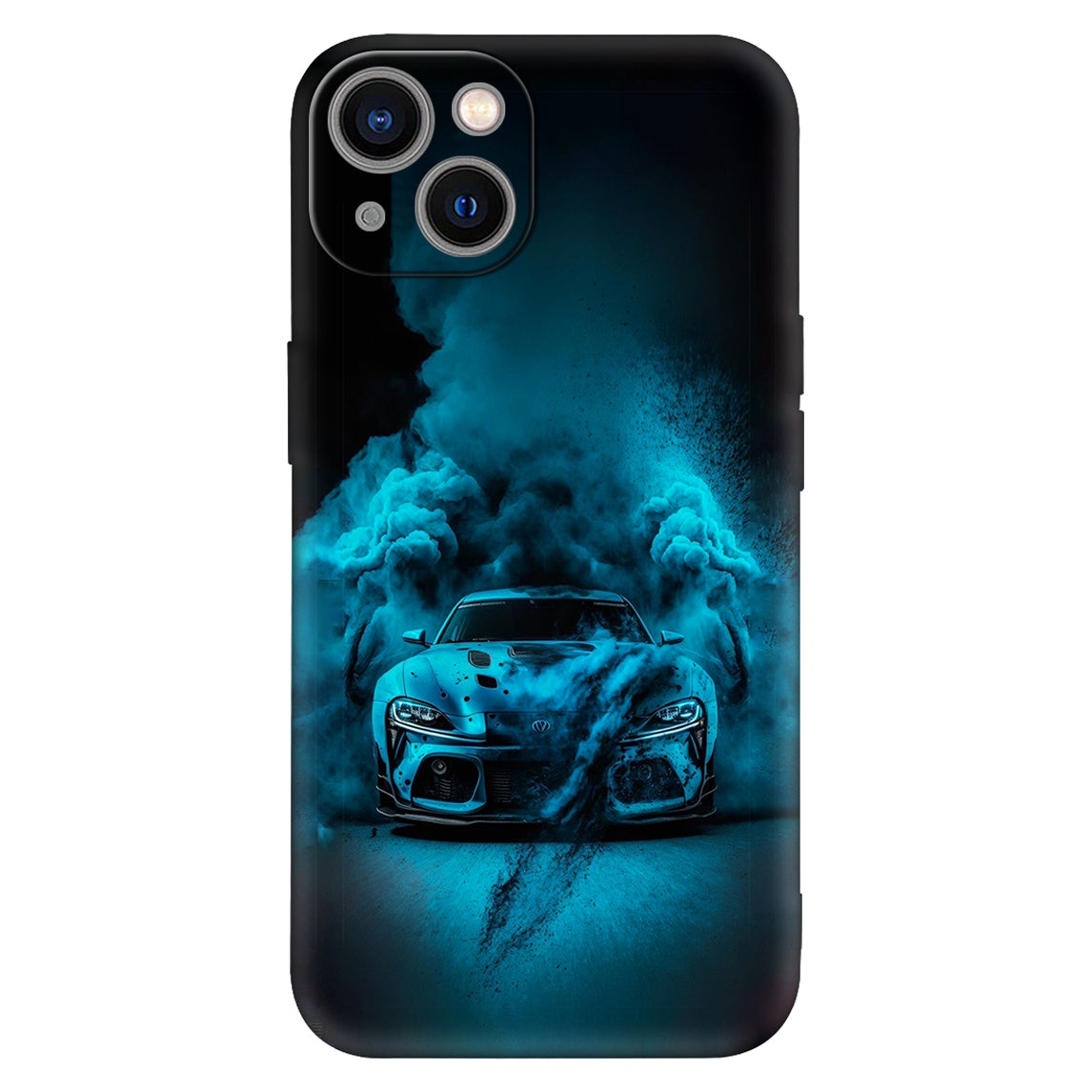 Midnight Drift Sports Car Phone Case – Smoke & Speed Edition