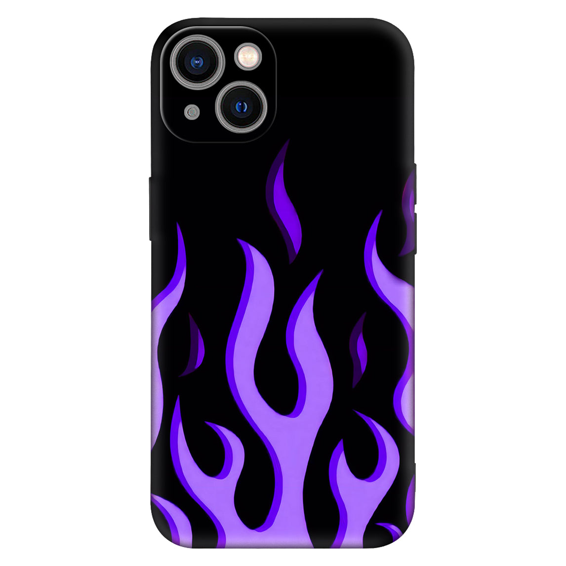 Purple Flame Phone Case – Bold & Edgy Fire Design