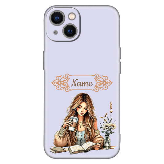 Cozy Reading Girl Phone Case – Elegant & Aesthetic