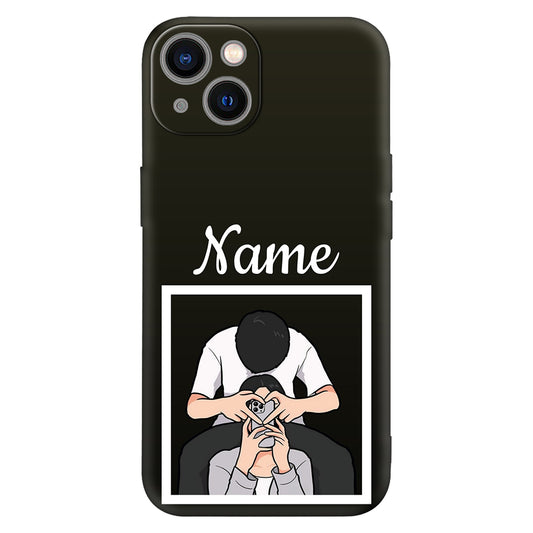 Aesthetic Couple Love Phone Case – Minimalist & Trendy