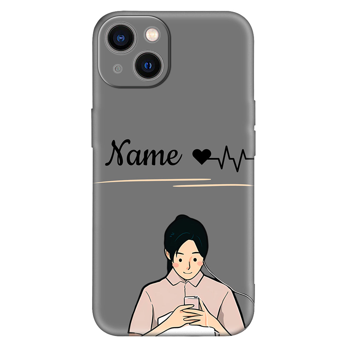 Aesthetic Girl with Phone Phone Case – Trendy & Minimalist