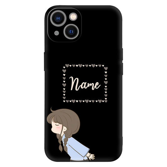 Cute Blushing Girl Phone Case – Adorable & Romantic