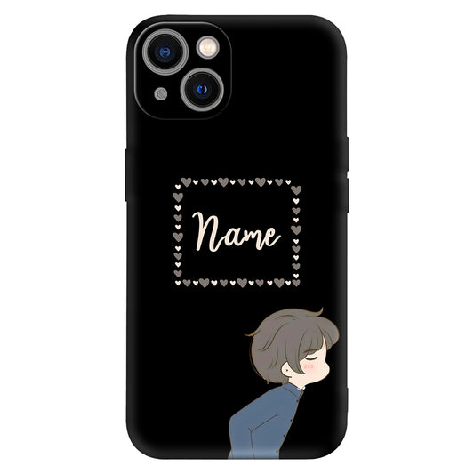 Cute Blushing Boy Phone Case – Adorable & Romantic