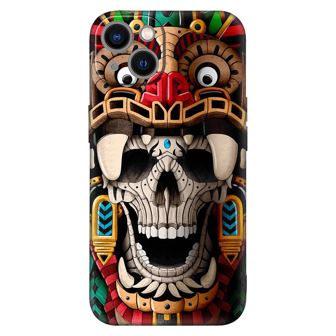 Aztec Spirit: Tribal Skull Warrior Phone Case