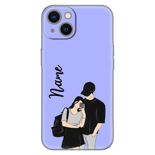 Aesthetic Couple-Themed iPhone Case