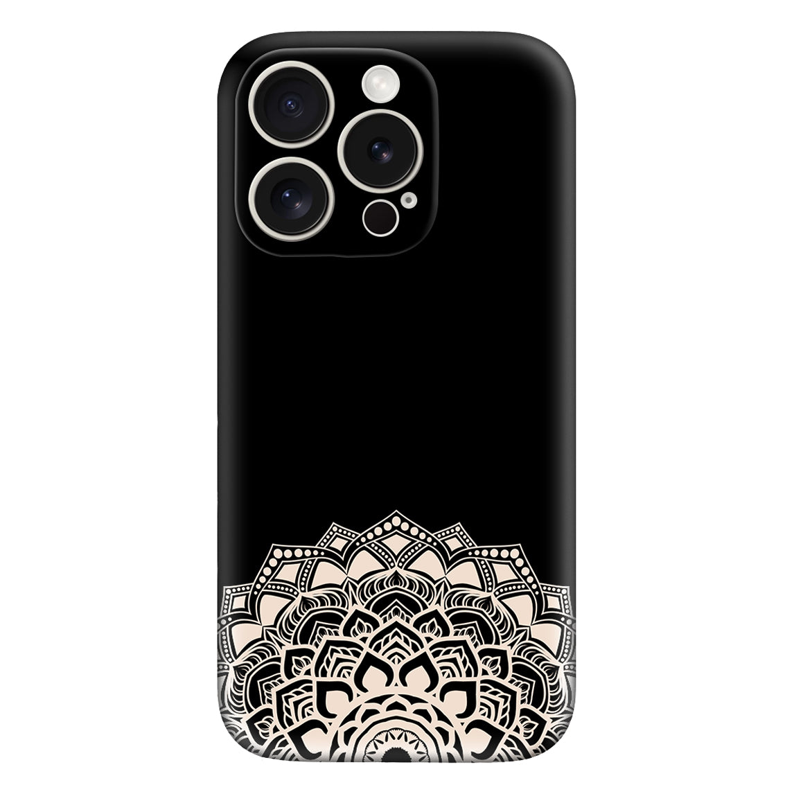 Black Mandala Phone Case – Elegant & Artistic