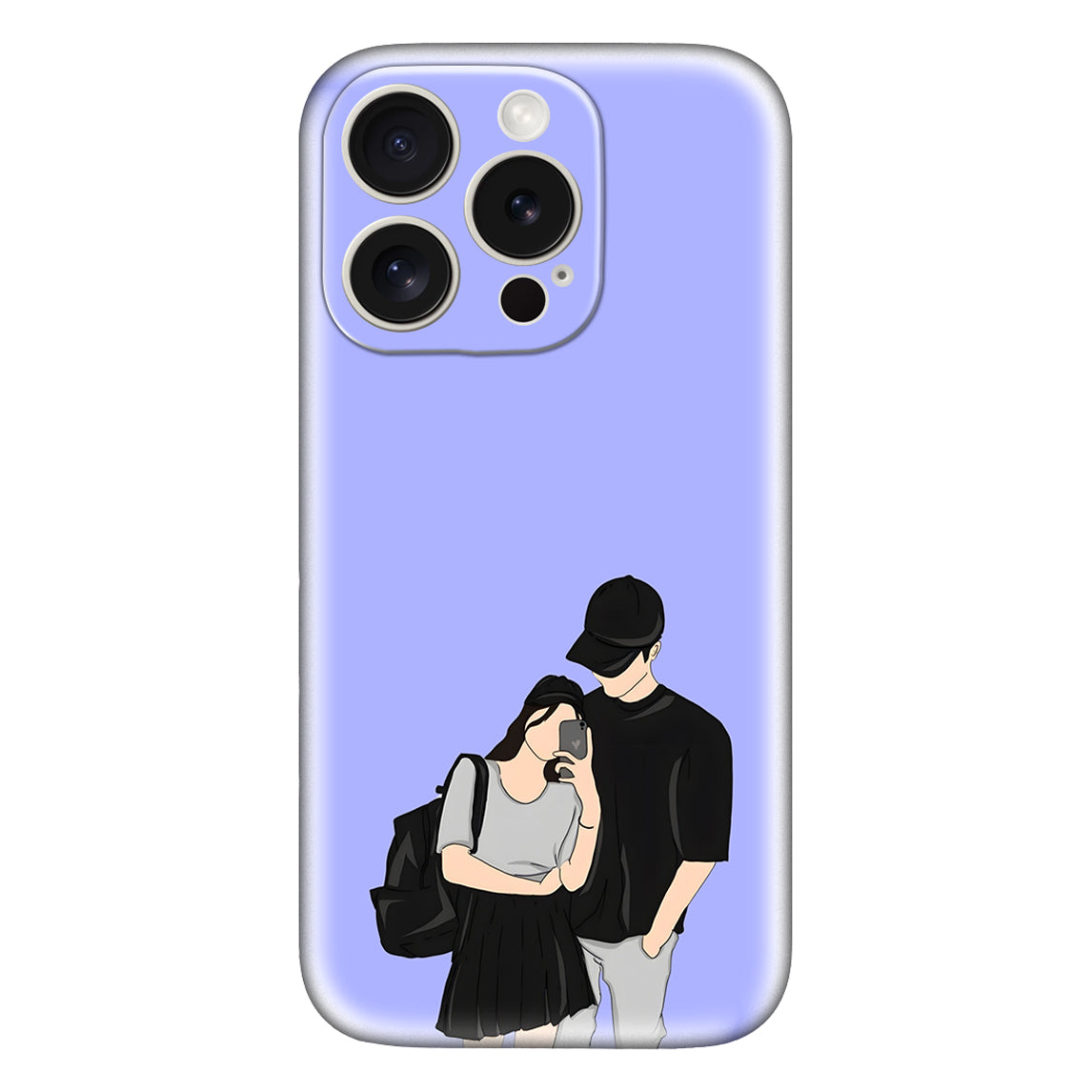 Aesthetic Couple-Themed iPhone Case