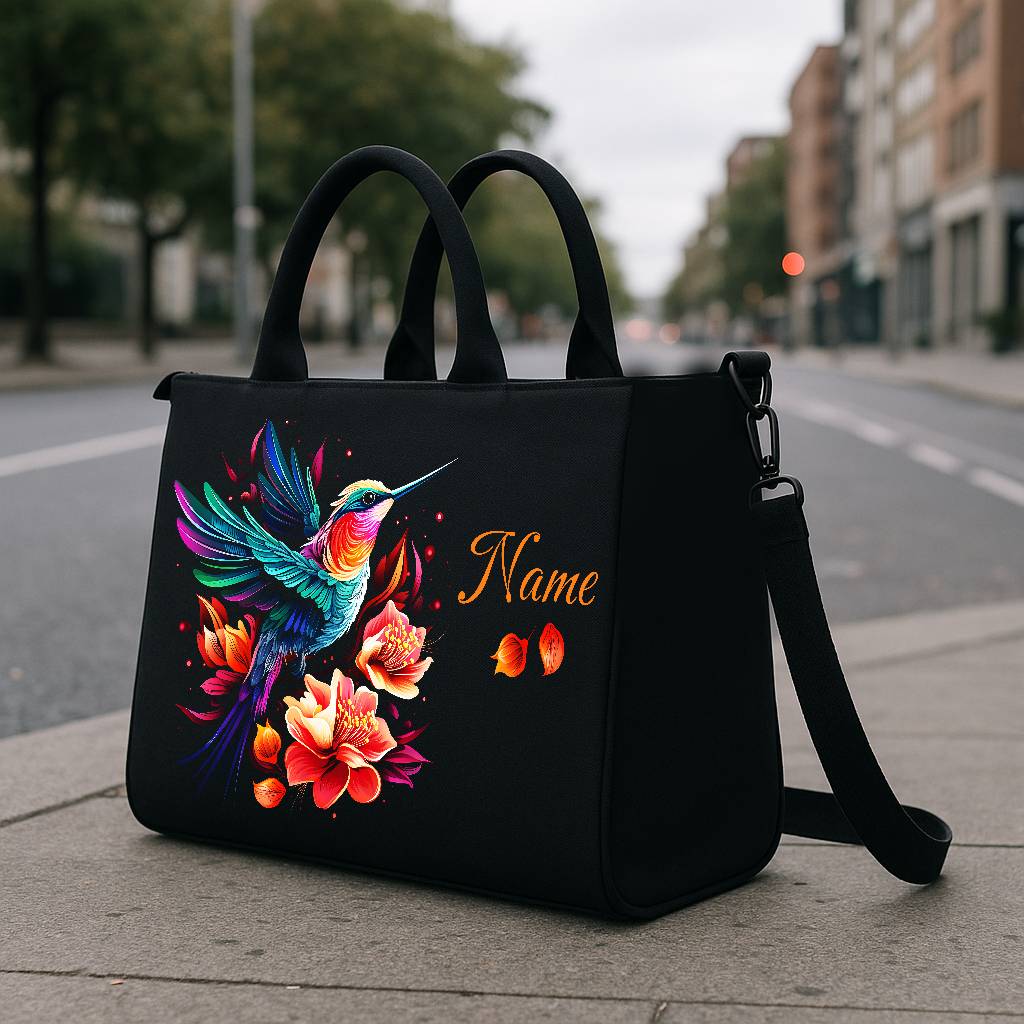 Vivid Hummingbird Hobo Tote Bag