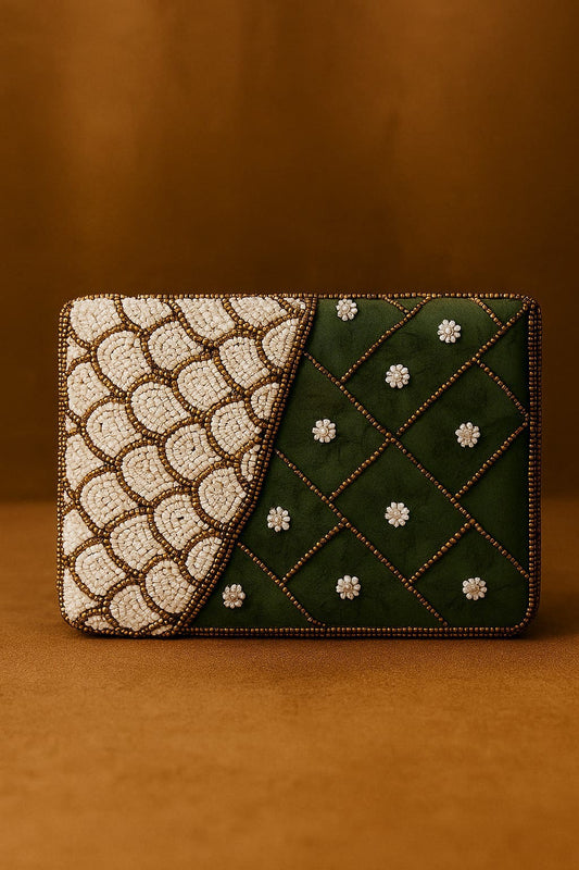 Dual-Texture Box Clutch