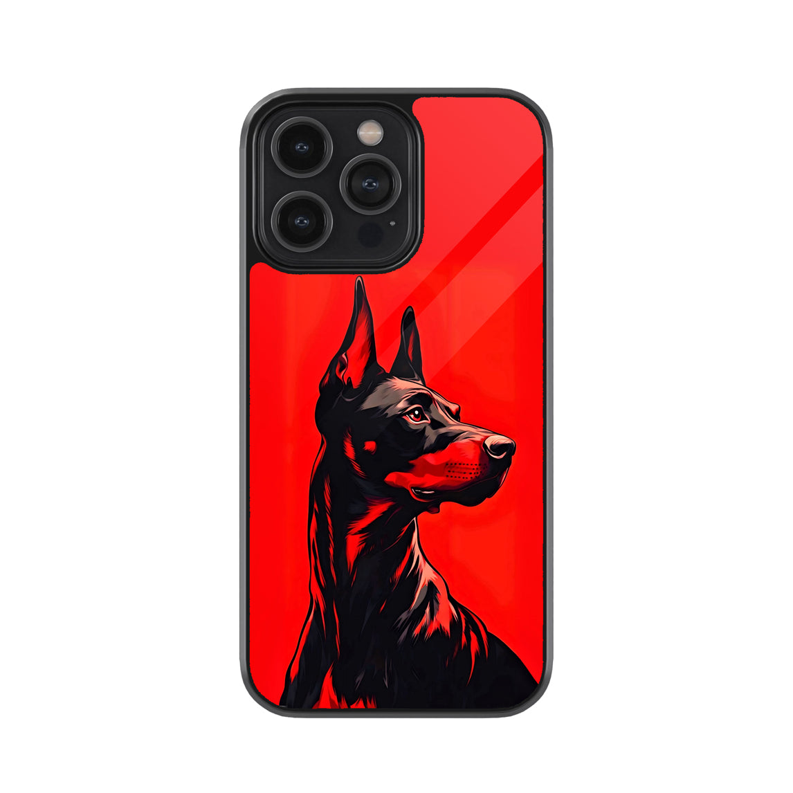 Doberman Red Edition Metal Mobile Cover