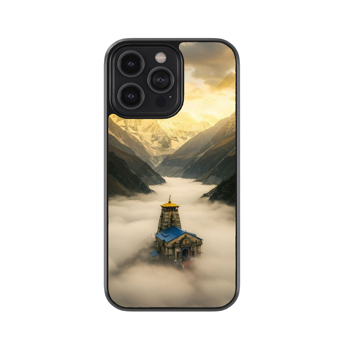 Kedarnath Temple Metal Mobile Cover