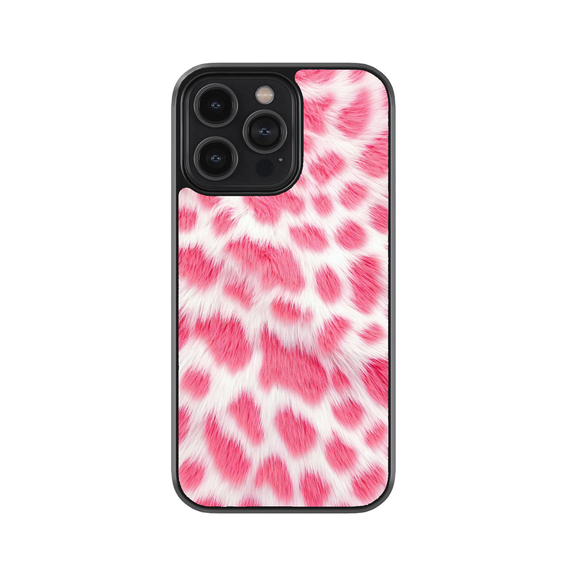 Pink Leopard Fur Case