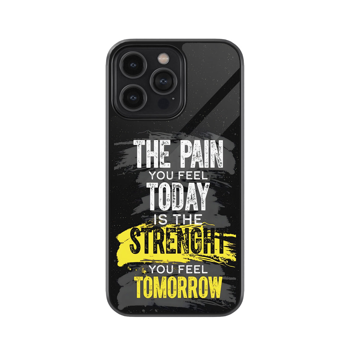 Motivational Quote Metal Mobile Cover