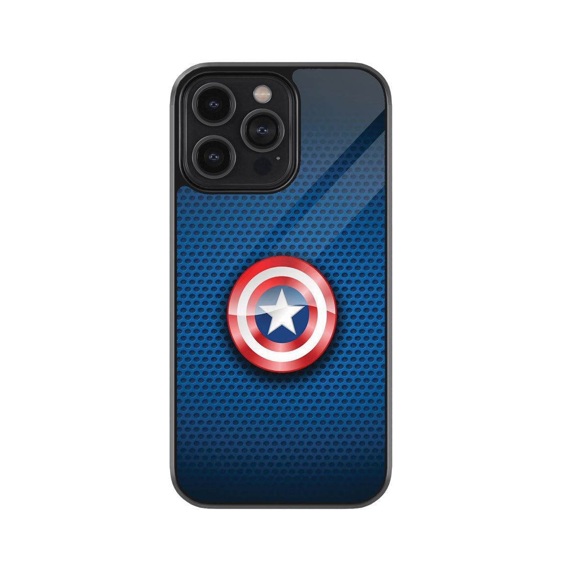 Captain America Shield Metal Mobile Cover