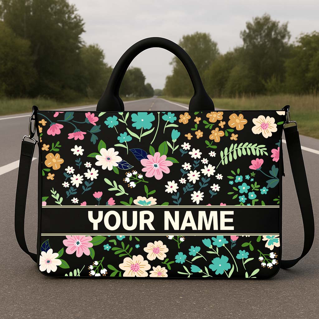 The "Delicate Flora" Satchel Hobo Tote Bag
