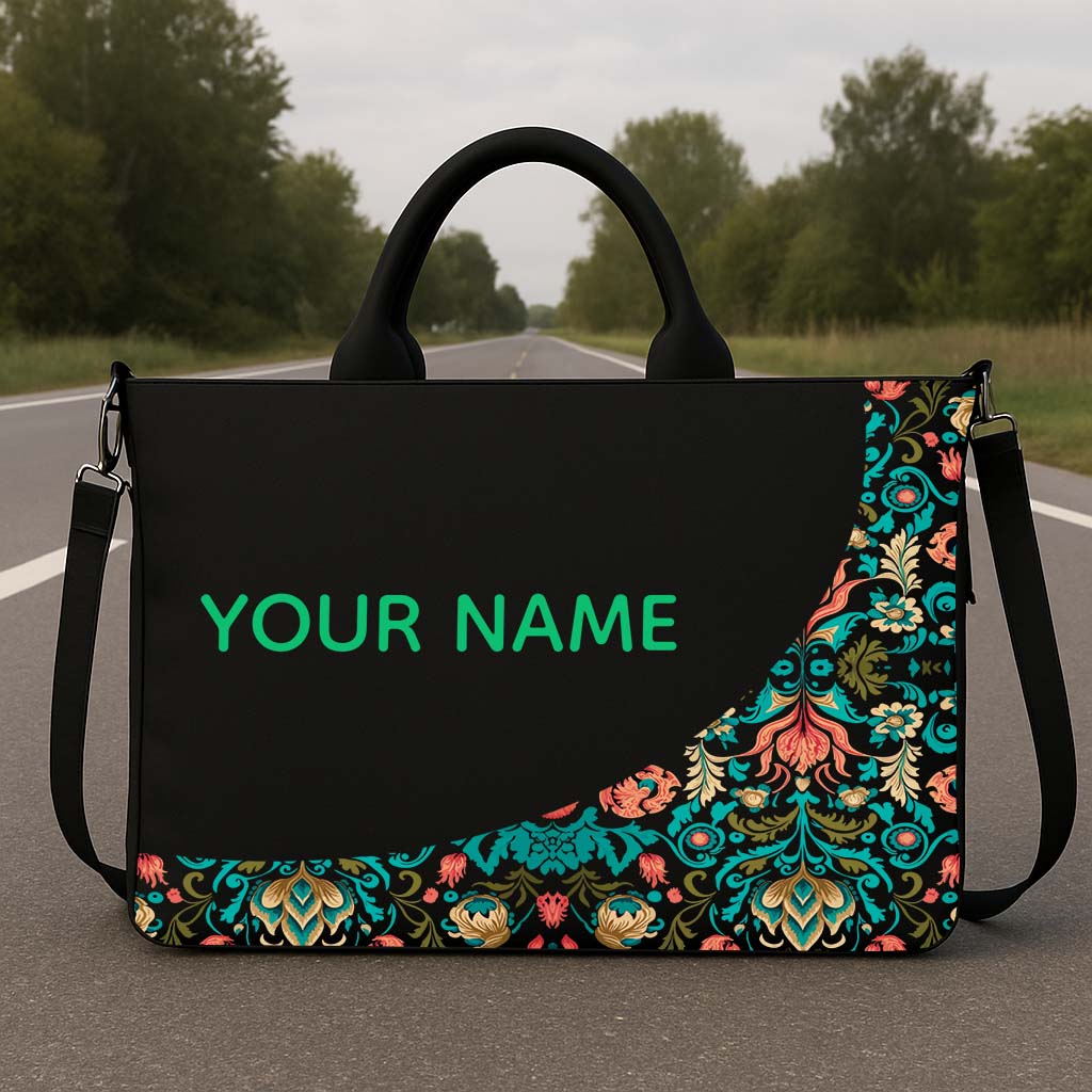 Midnight Vignette Hobo Tote Bag