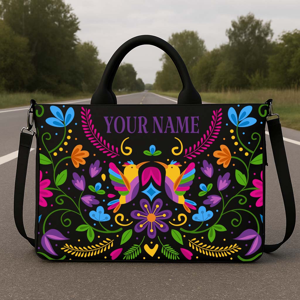Boho Birds Hobo Tote Bag