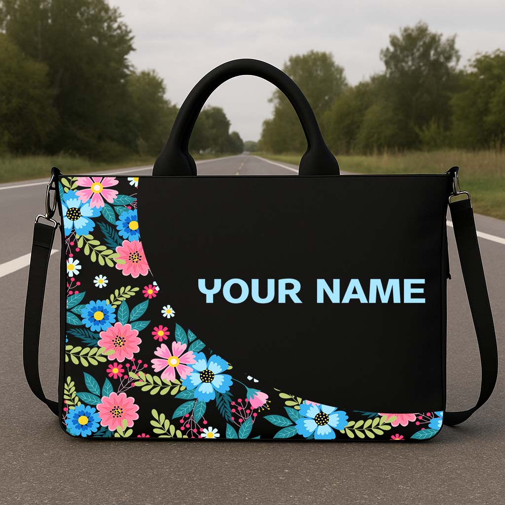 Blossom Curve Hobo Tote Bag