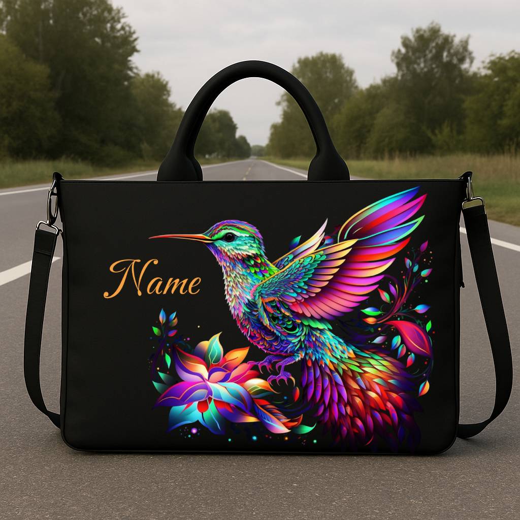 Aura Hummingbird Satchel Hobo Tote Bag