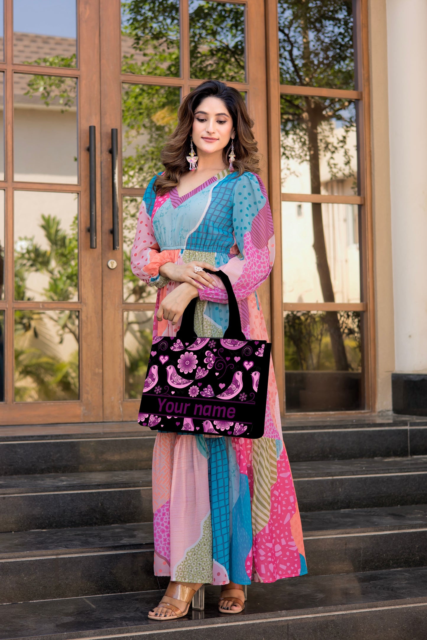 Mexican-Inspired Customised Floral Tote