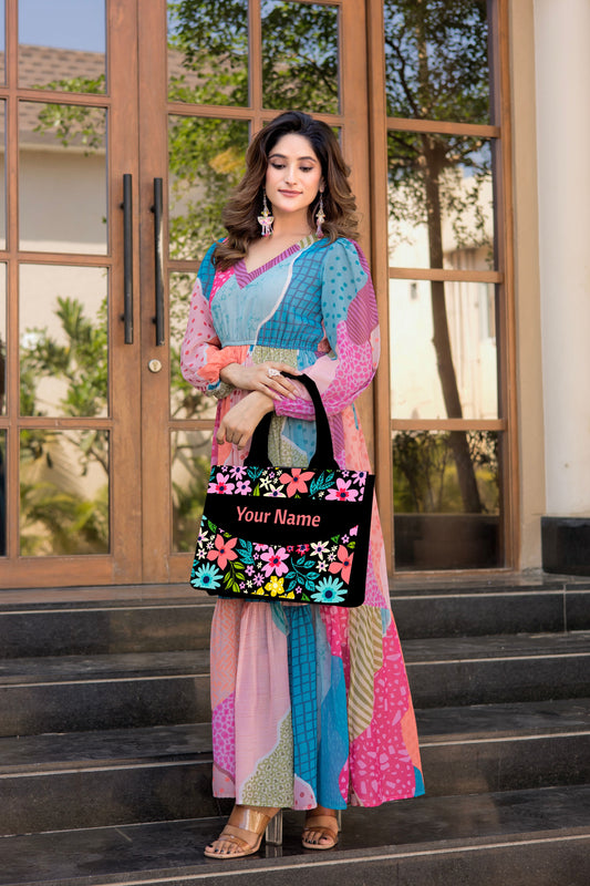 Customized embossed Flora Tote bag