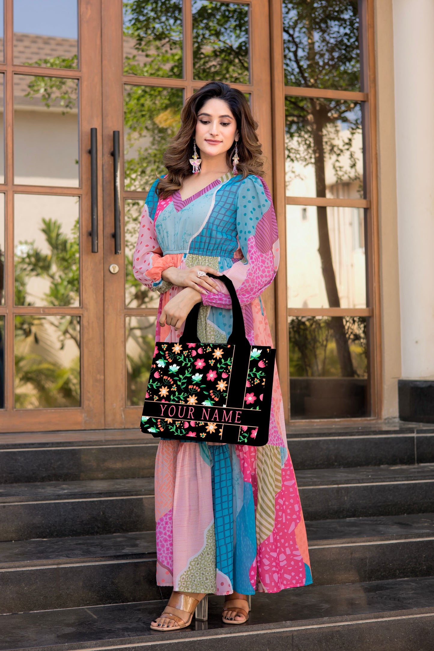 Customized Enchanted Bloom Tote