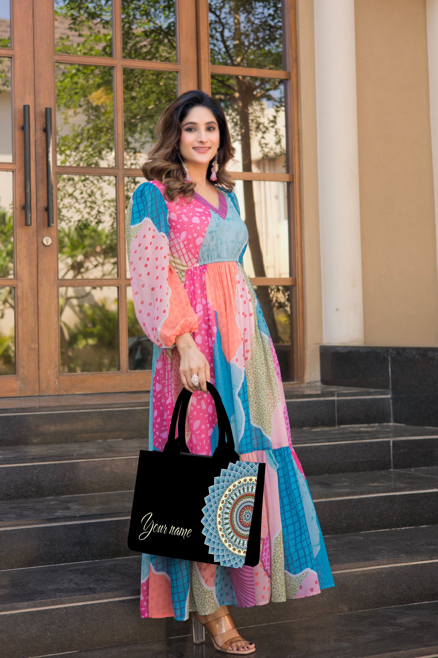 Customized Mandala art Tote Bag