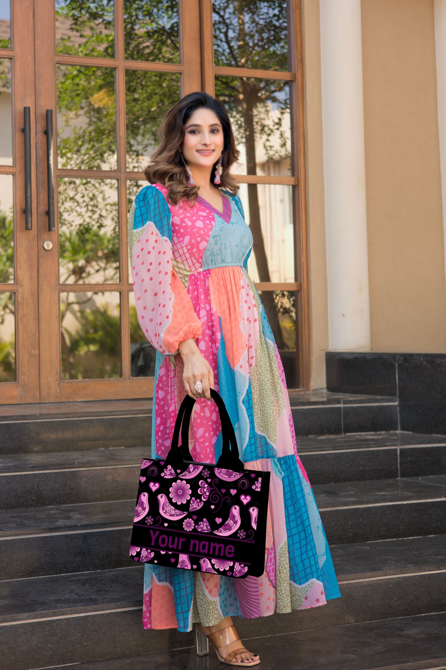 Mexican-Inspired Customised Floral Tote