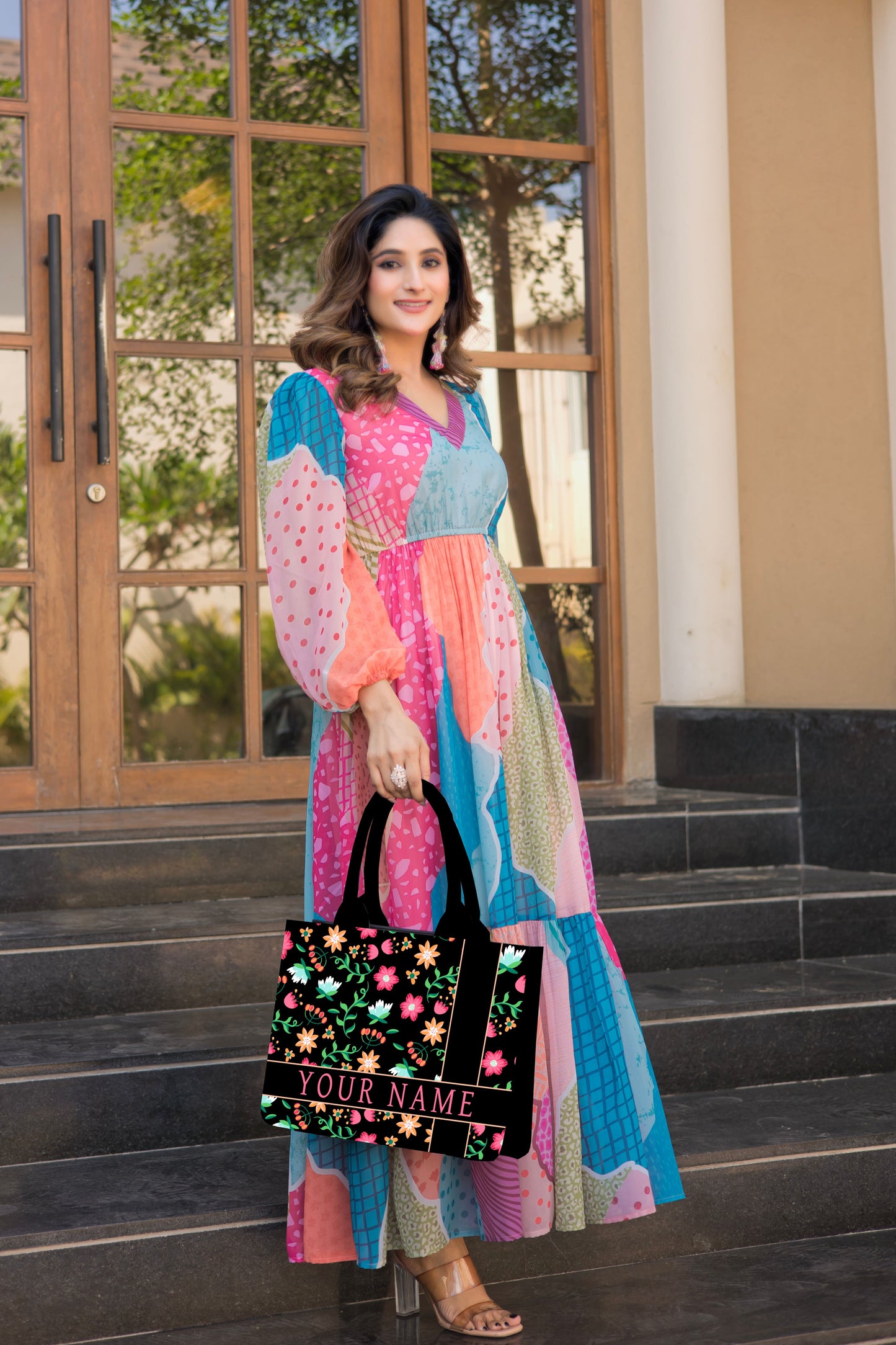 Customized Enchanted Bloom Tote