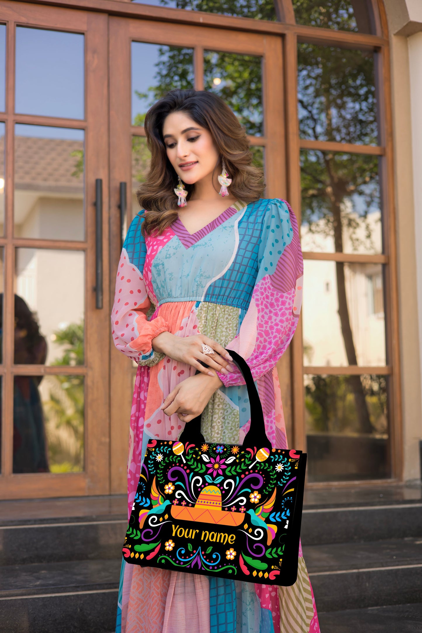 Lively Heritage Embossed Tote Bag