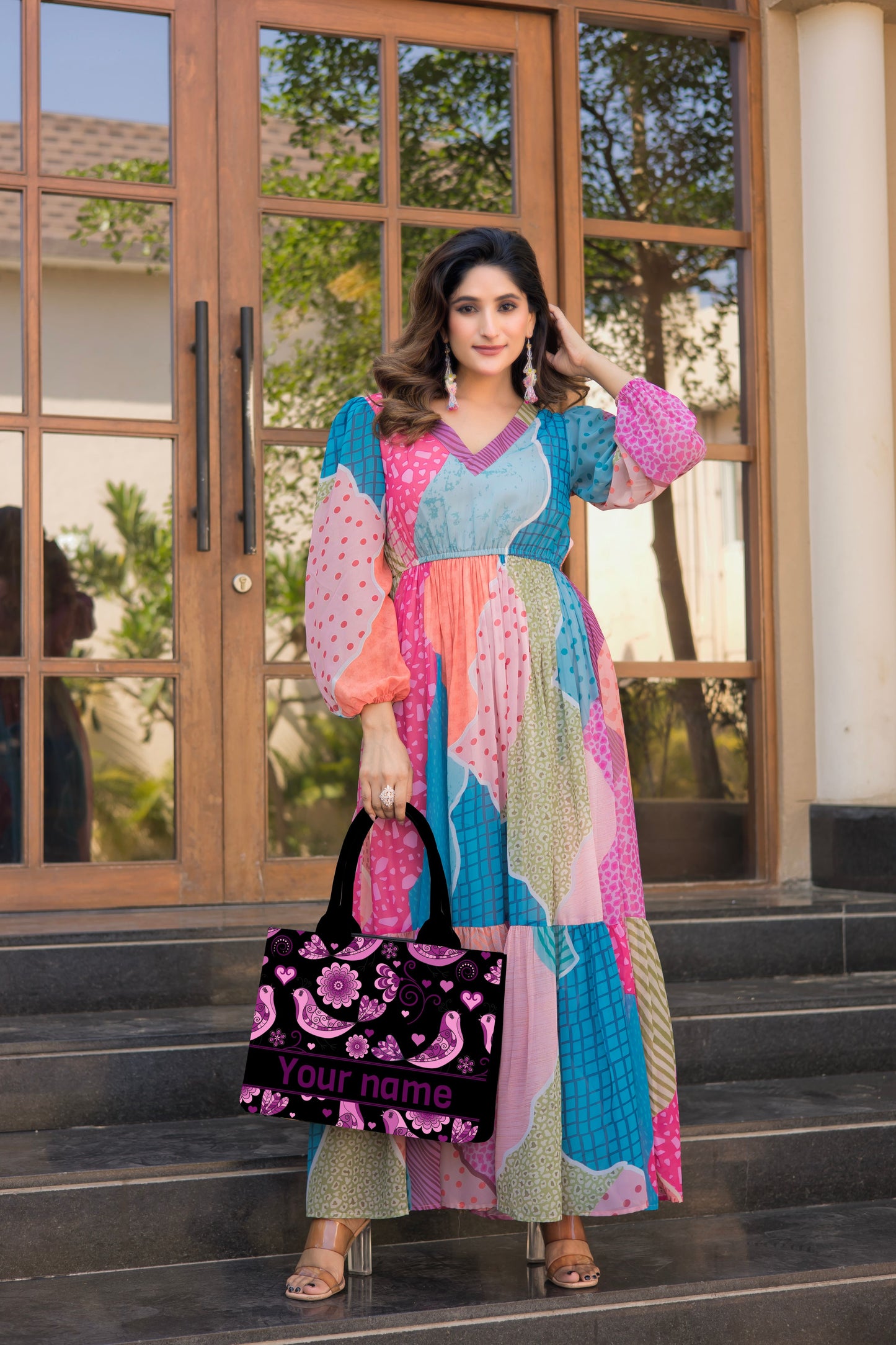 Mexican-Inspired Customised Floral Tote