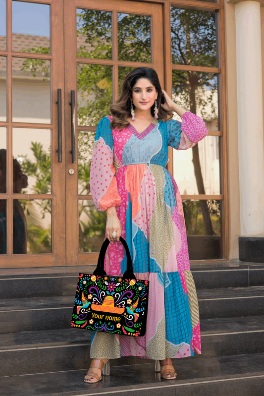 Lively Heritage Embossed Tote Bag